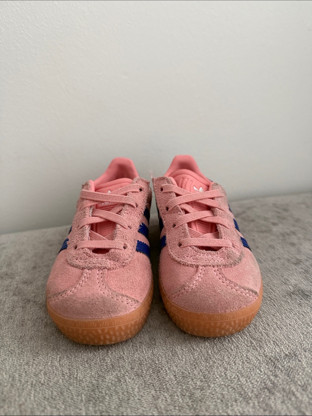 Adidas toddler gazelle pink blue size 8